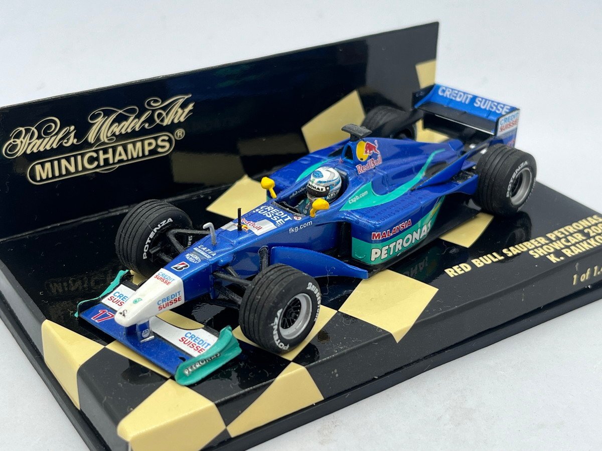PMA ミニチャンプス 1/43 レッドブル ザウバー ペトロナス ショーカー 2001 キミ・ライコネン K. Raikkonen 430010087