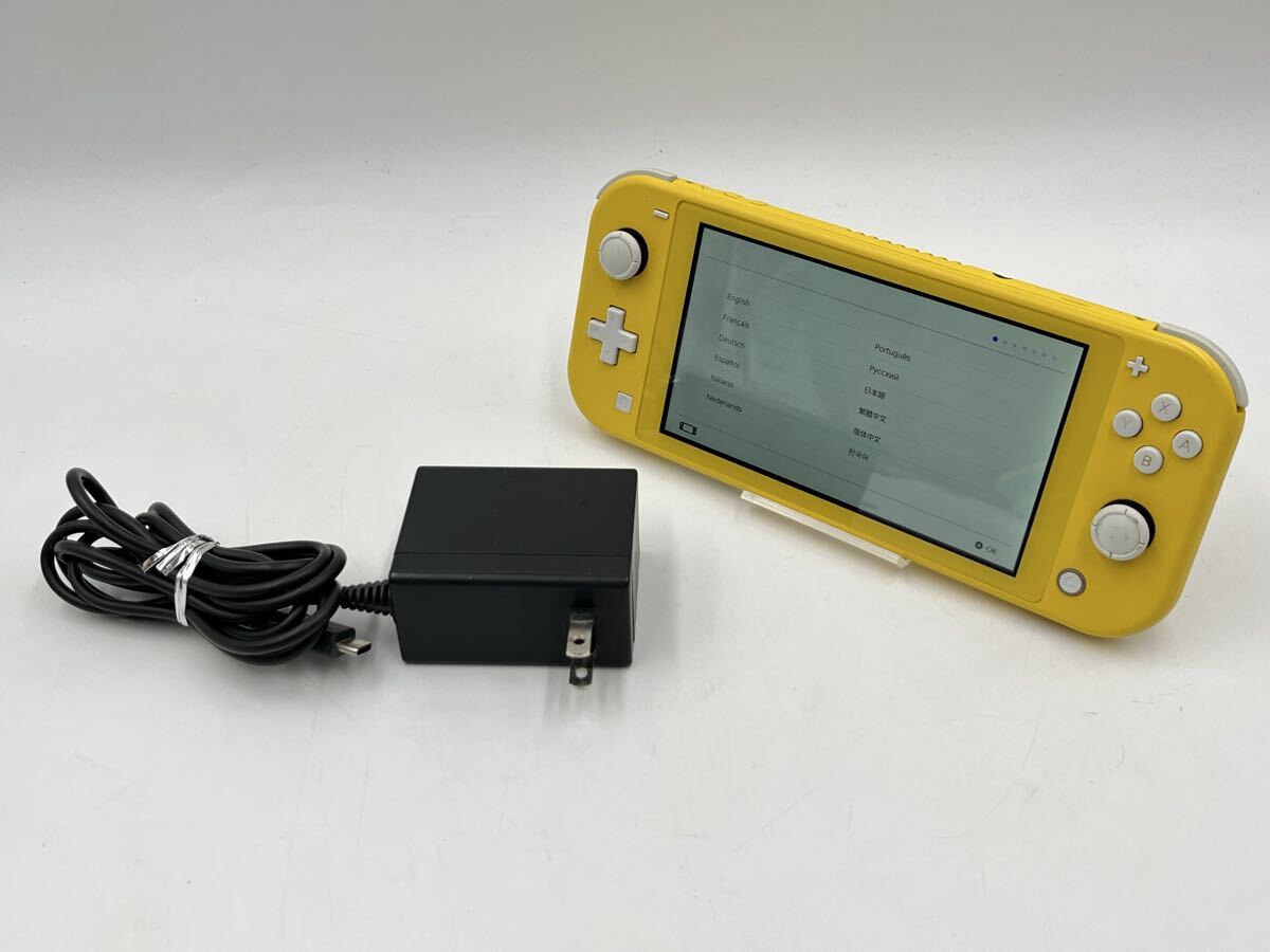 △ 任天堂 Nintendo Switch Lite ニンテンドースイッチライト HDH-001 イエロー 通電のみ確認済み 初期化済み