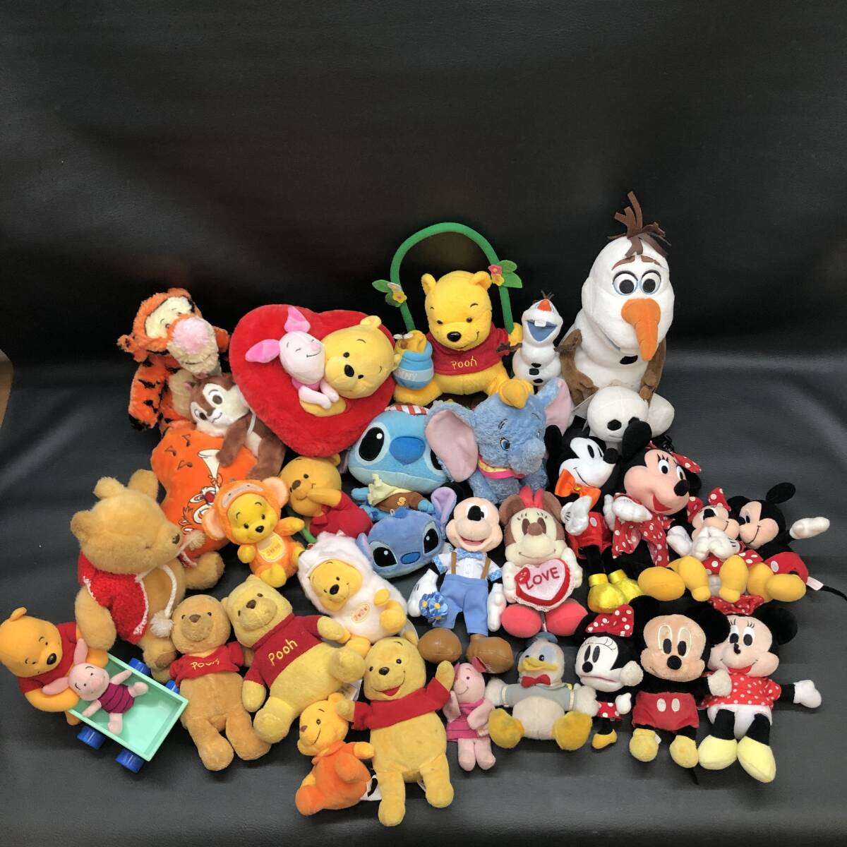 ●ディズニー Disney ミッキー ミニー プーさん スティッチ オラフ 他 ぬいぐるみ 大量まとめセット 現状品 レア●E71679