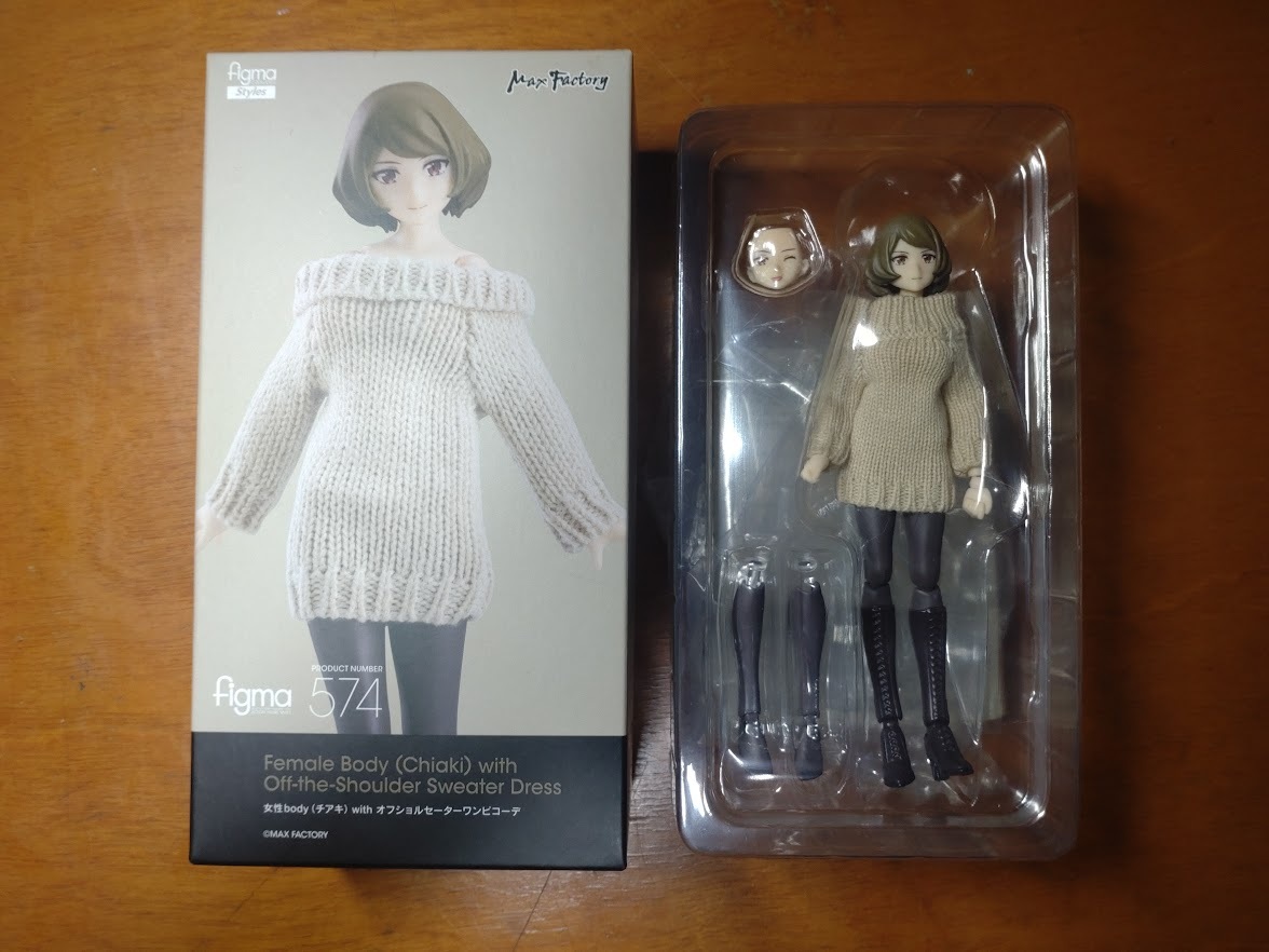 ■figma Styles 女性body[チアキ] with オフショルセーターワンピコーデ