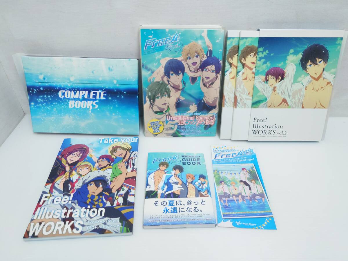 dv13)アニメ Free! フリー 書籍セット COMPLETE BOOKS/設定資料集/ファンブック他 京都アニメーション 京アニ