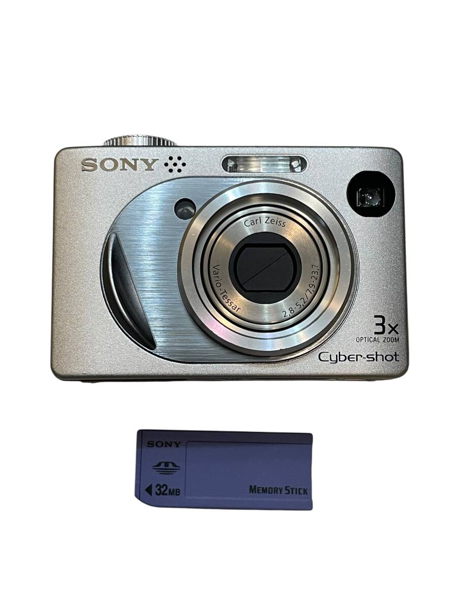 SONY Cyber shot DSC W1 シルバー　ソニー　コンパクトデジタルカメラ　