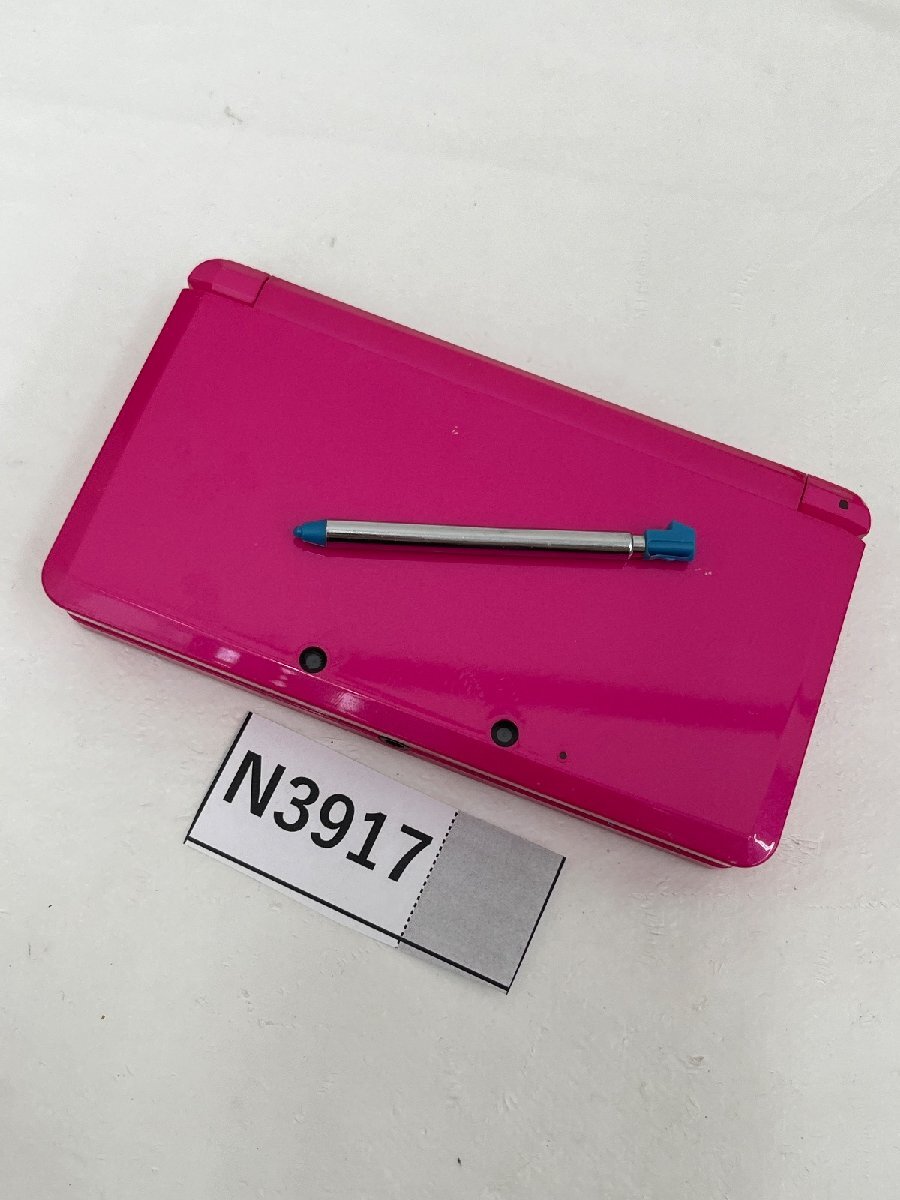 【1円～】【ジャンク品/読み込み確認済み】初期化済み Nintendo 3DS 本体 グロスピンク ニンテンドー 63-N3917