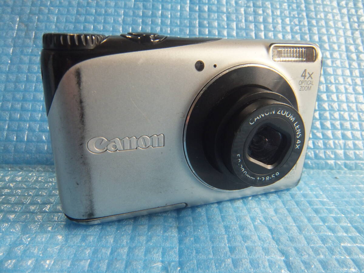 送料200円~ Canon キャノン PC1585 PowerShot A2200 パワーショット シルバー コンパクトデジタルカメラ コンデジ デジカメ 現状渡
