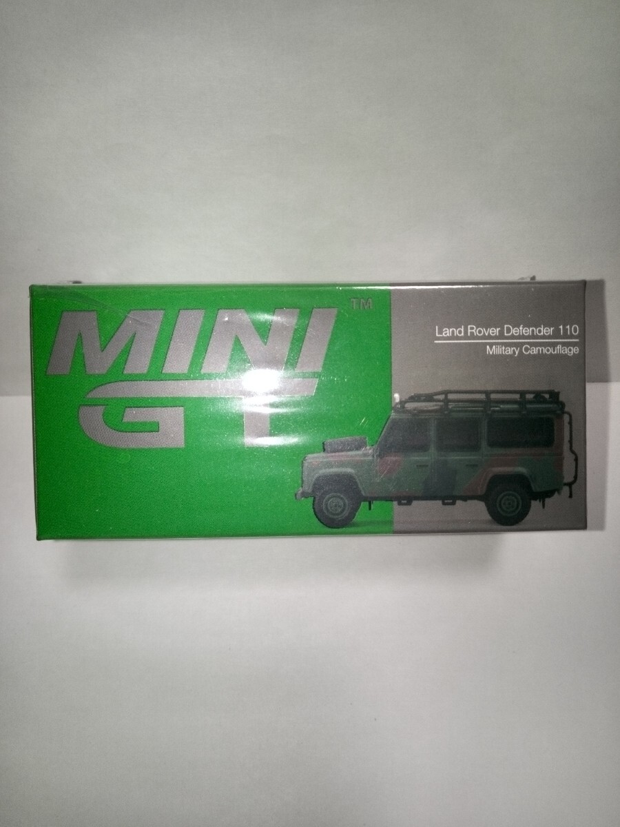 MINI GT 1/64 ランドローバー ディフェンダー 110 ミリタリー カモフラージュ 香港限定 RHD