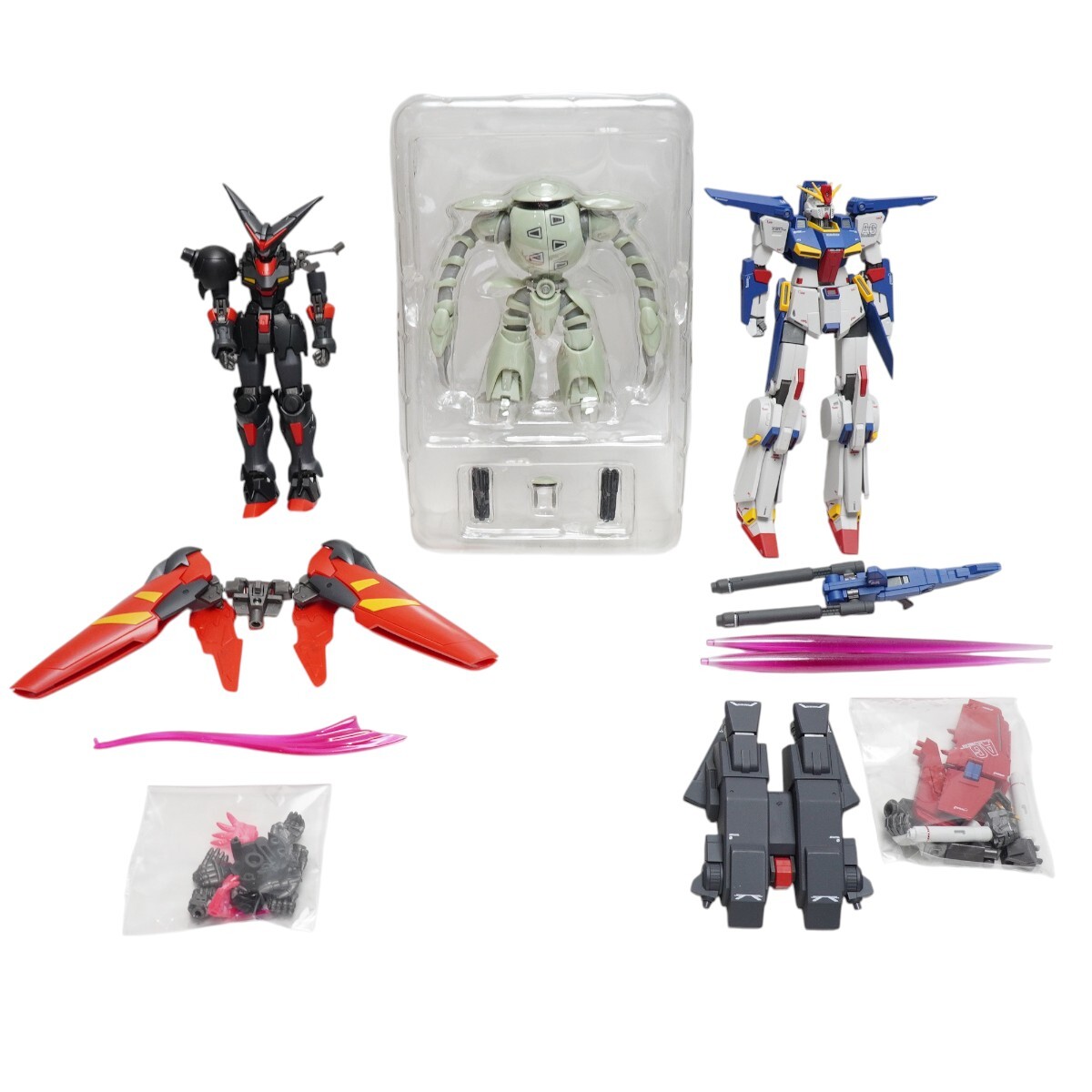 1000円～ ジャンク 箱無 ROBOT魂 ZZガンダム マスターガンダム カプル 3点まとめ S2606-s038