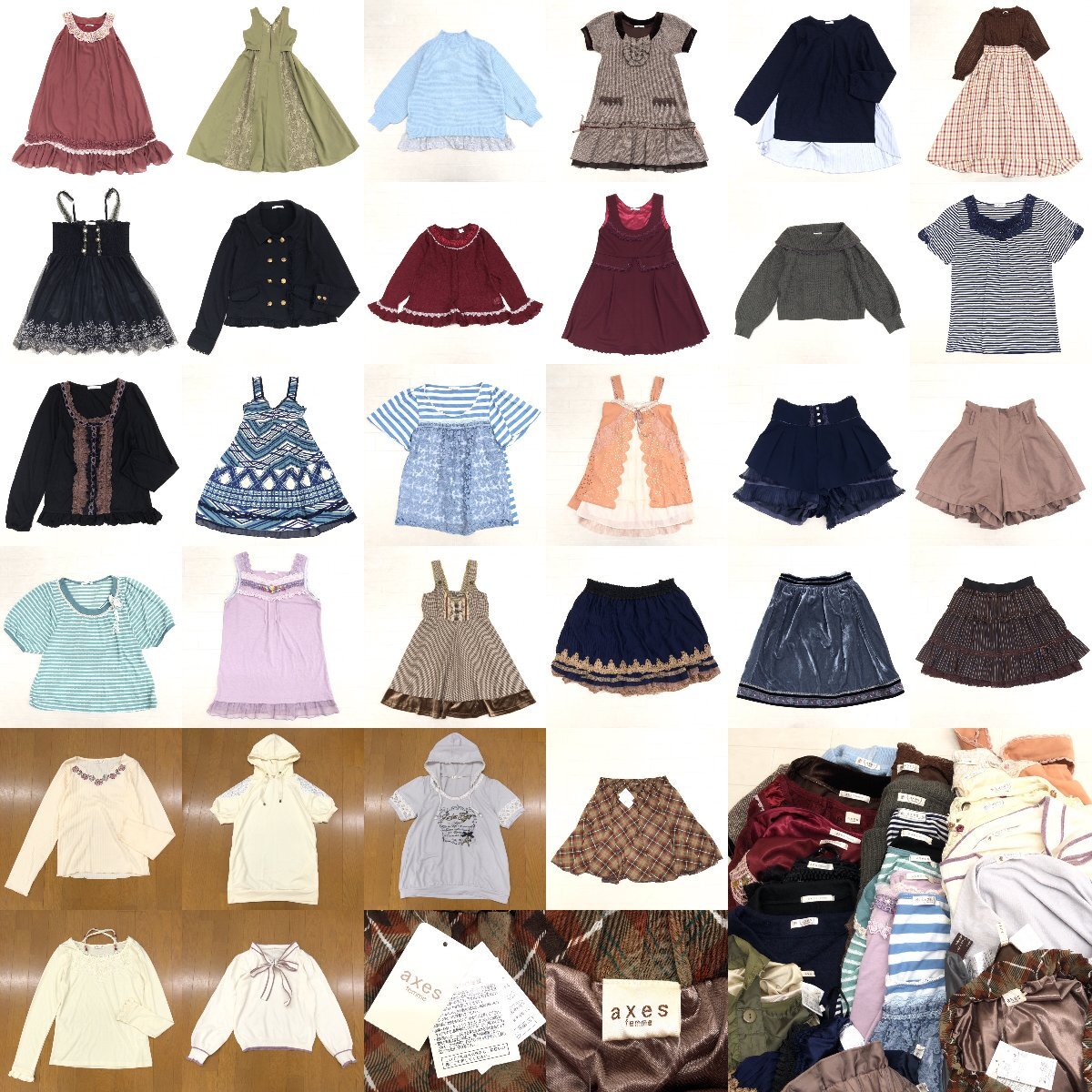 ▼新品含む axes femme アクシーズファム 大量 30点セット M まとめ 卸 y2k フェアリーグランジ 姫系 地雷系 量産型 ガーリー archive 01
