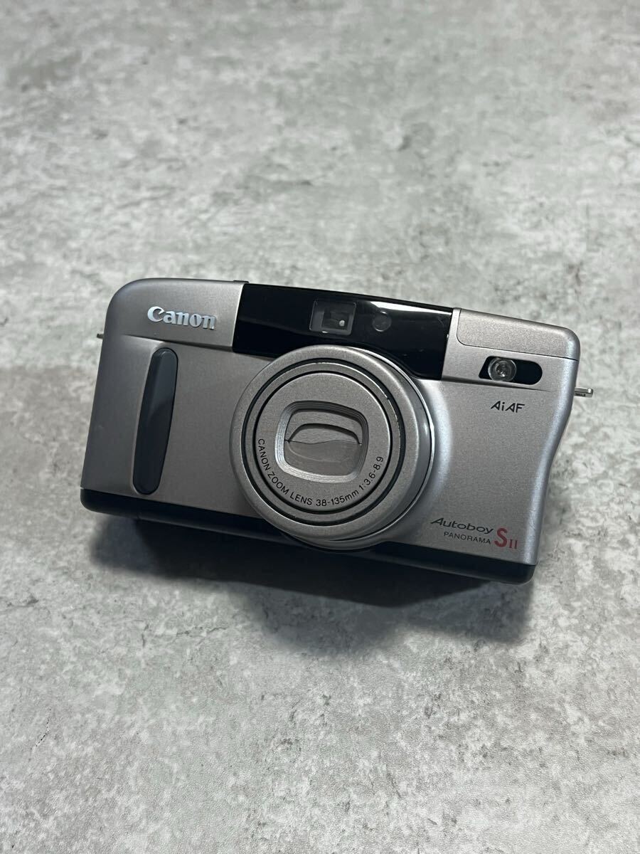 Canon カメラ AutoboySⅡ フィルムカメラ キャノン シルバー 系