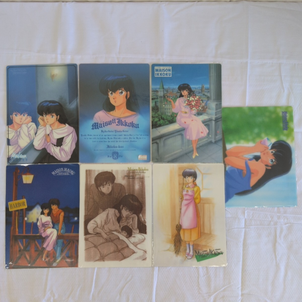 7.9.4【1000円〜】【美品】【未使用品】めぞん一刻 下敷き7点セット アニメ 音無響子 高橋留美子