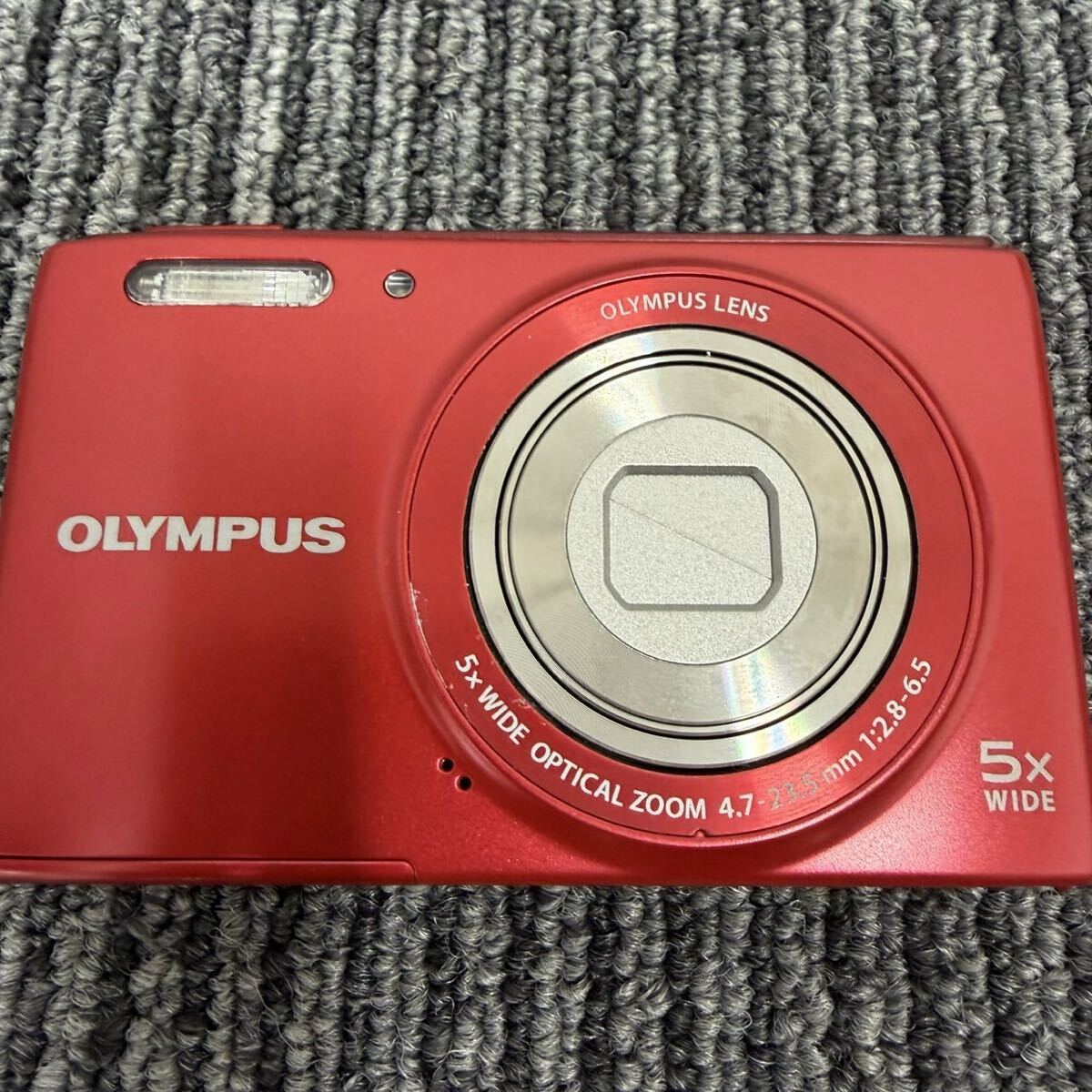 OLYMPUS オリンパス デジタルカメラ デジカメ レッド STYLUS VGー180 　稼働品　スタイラス 