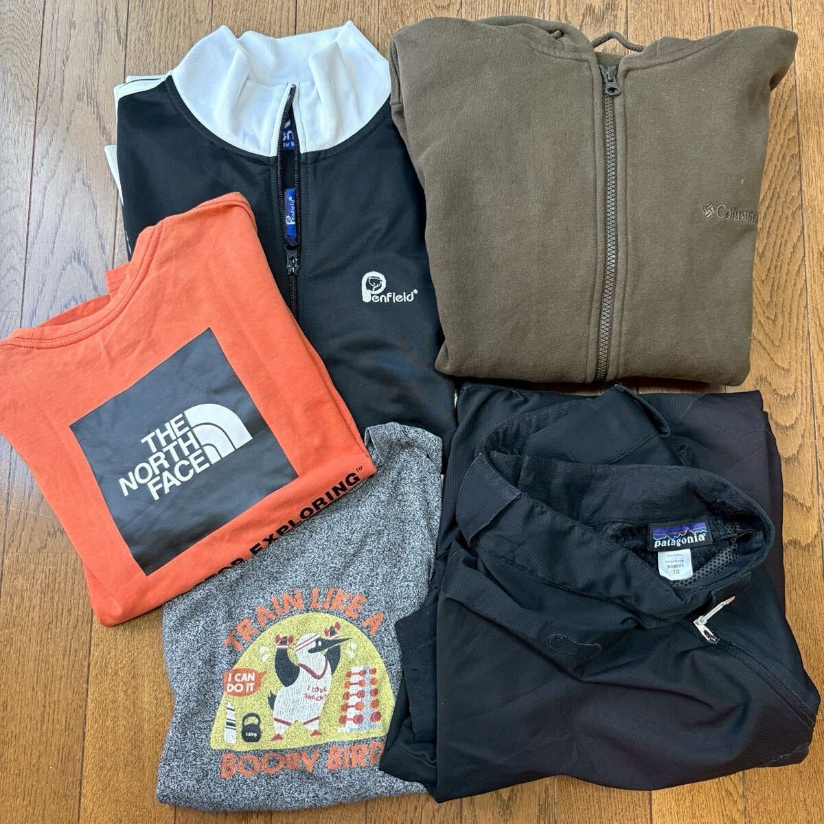 〈1円スタート〉 アウトドア 古着 5点セット まとめ売り 古着卸 Patagonia NORTH FACE パーカー レジャー パタゴニア CHAMS