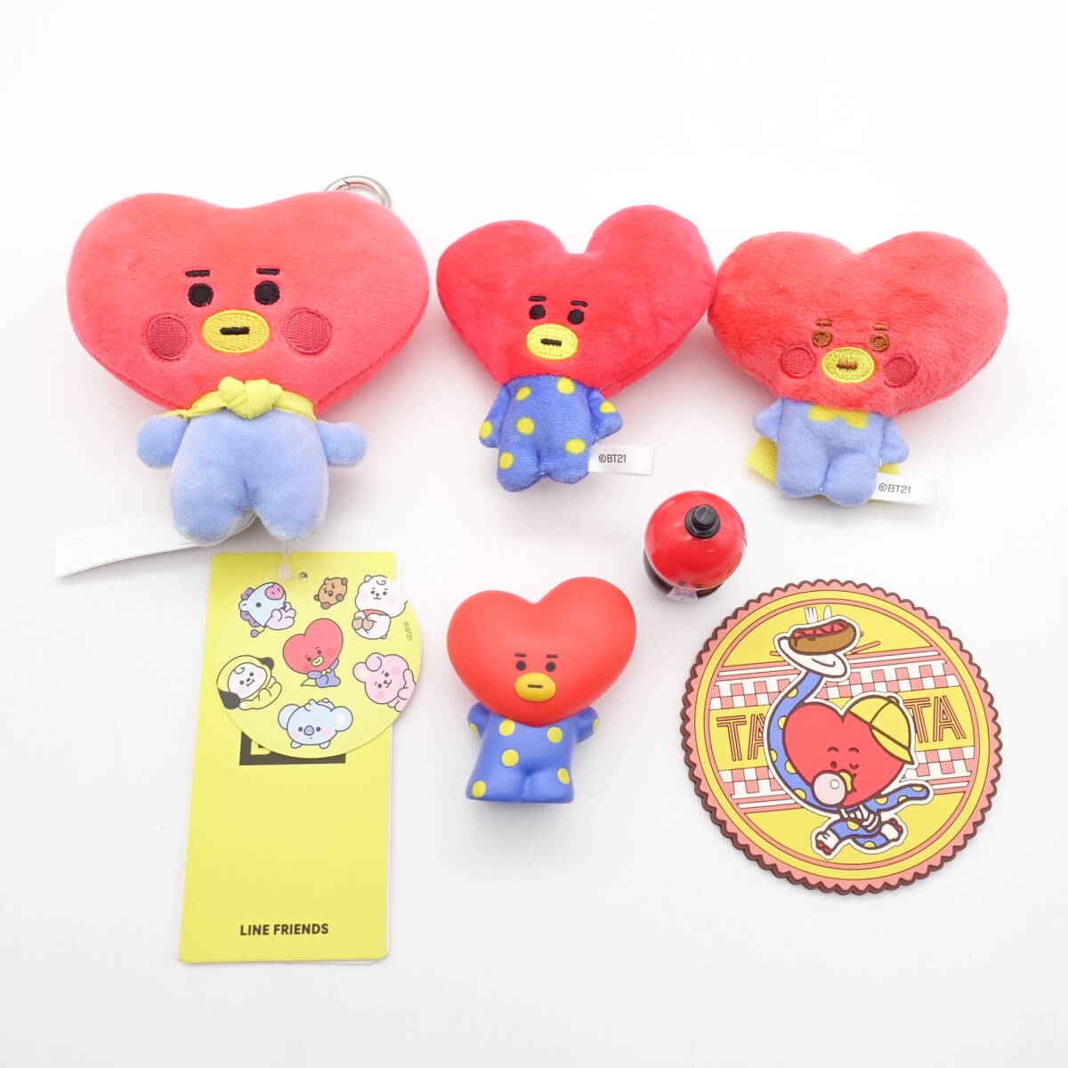 BTS BT21 TATA V グッズ セット FUWA FUWA マスコットキーホルダー コースター マスコットフィギュア テテ 防弾少年団 バンタン/19697