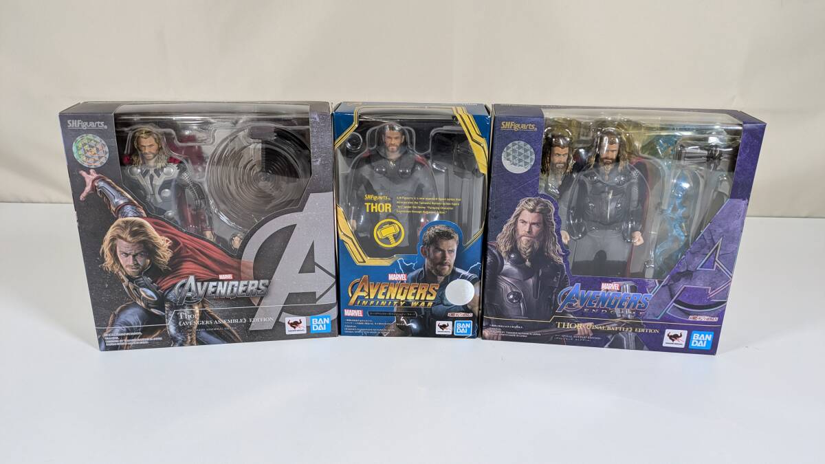 S.H.Figuarts ソー 3種セット　アベンジャーズ　マーベル　29-27-0801