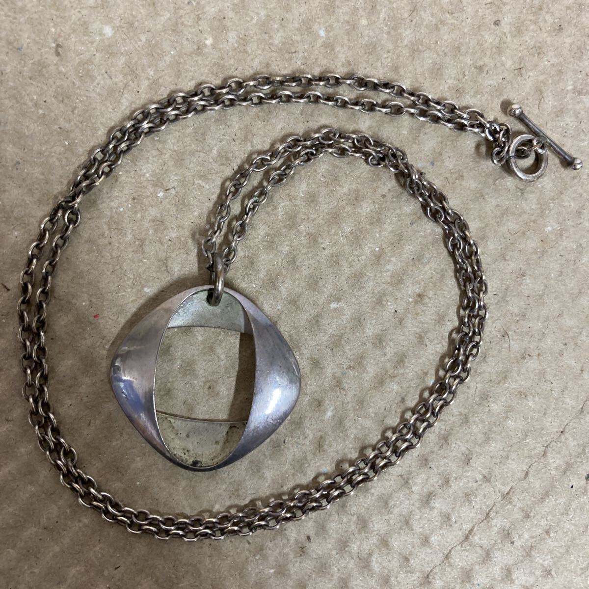 ジョージジェンセン ヘニングコッペル メビウス ペンダント ネックレス #368 190 シルバー 925 GEORG JENSEN Henning Koppel MZ8113