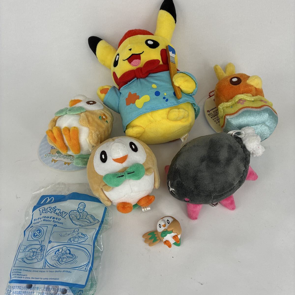 ポケモン ピカチュウ ぬいぐるみ ポケットモンスター ポッチャママクドナルドたまごっこモクローアチャモー7個セット