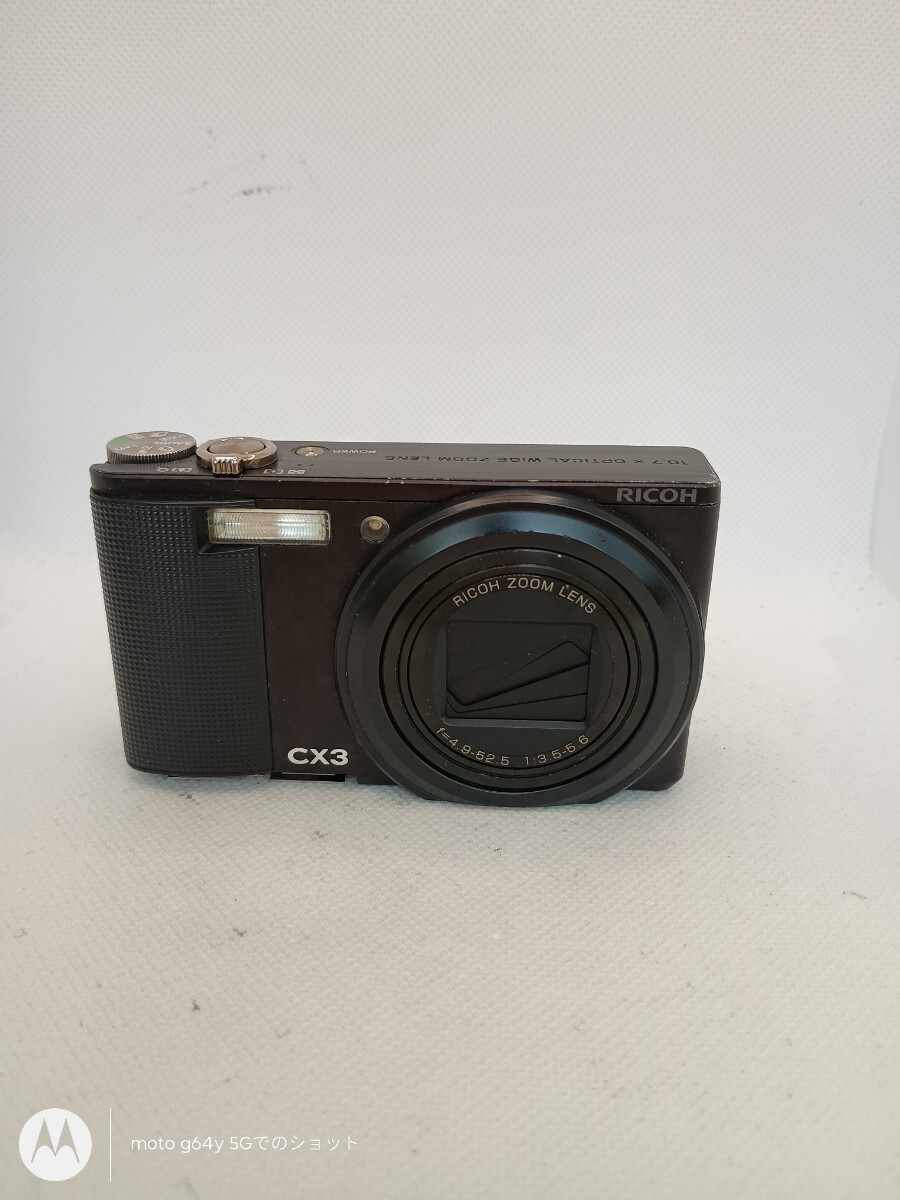 3002【動作確認済み】1円スタート RICOH CX3 コンパクトデジタルカメラ デジカメ リコー ブラック