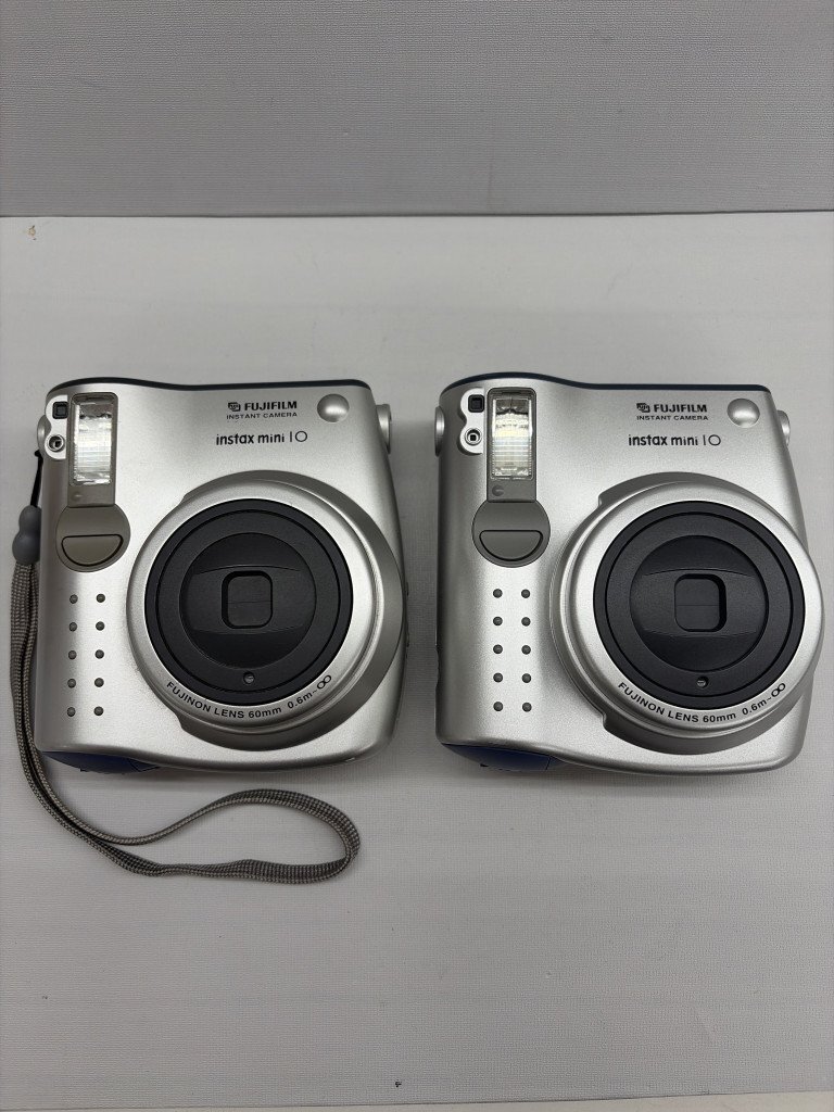☆ FUJIFILM instax mini 10 富士フィルム チェキ 2点 動作未確認 現状品 TK244801