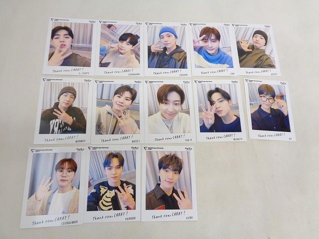 【中古品】 韓流 SEVENTEEN カラモバ W会員特典 3周年 ポラロイド 13枚 グッズセット