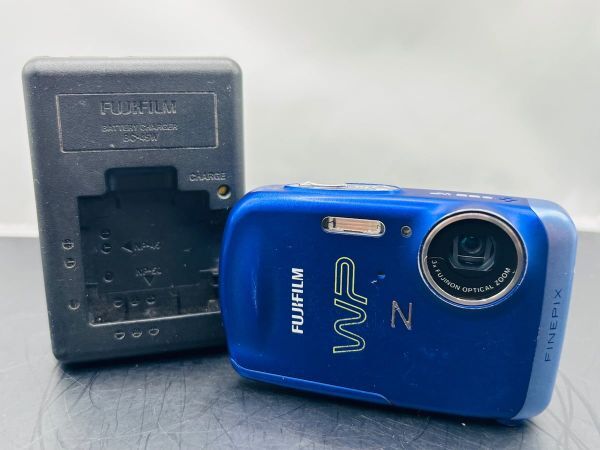 ◆ FUJIFILM FinePix Z33WP 富士フイルム ファインピクス コンパクトデジタルカメラ ブルー 充電器付属 通電確認済み